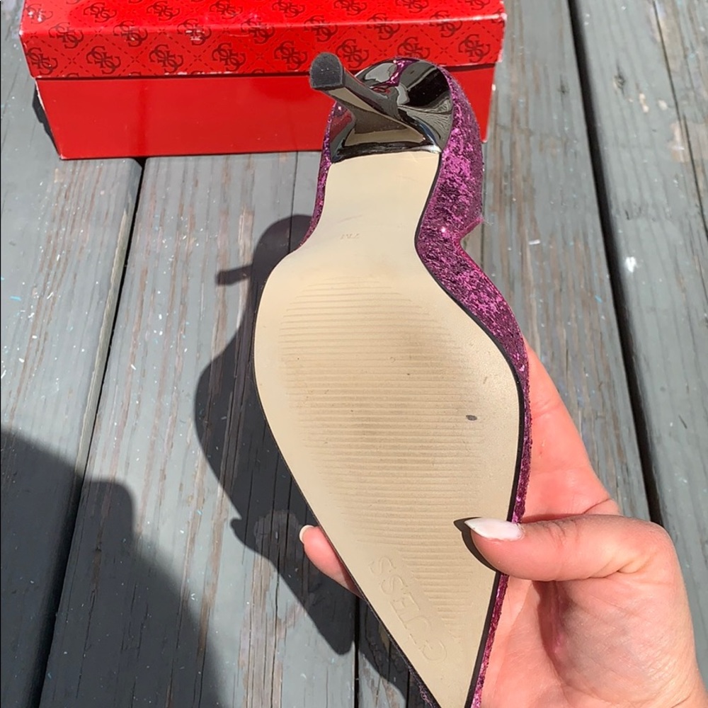 Guess Pointed Toe Sequin Stilettos - image 2